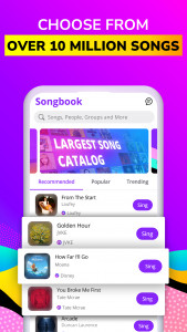 اسکرین شات برنامه Smule: Karaoke, Sing & Record 1