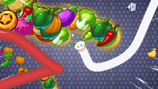 اسکرین شات بازی Worms Merge: idle snake game 2