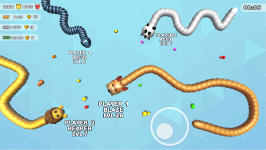 اسکرین شات بازی Worms Clash - Snake Games 4