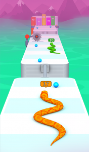 اسکرین شات بازی Snake Run Race・Fun Worms Games 2