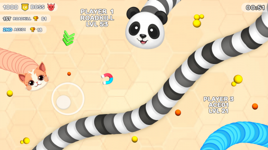 اسکرین شات 4 بازی Worms .io Hungry Game