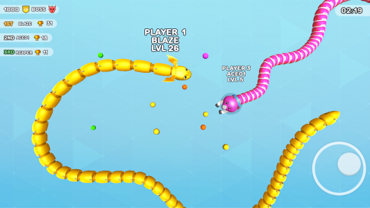 اسکرین شات بازی Worms Clash - Snake Games 5