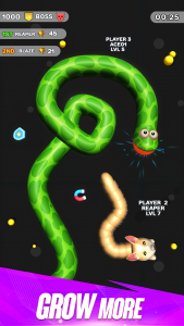 اسکرین شات بازی Worms Clash - Snake Games 8