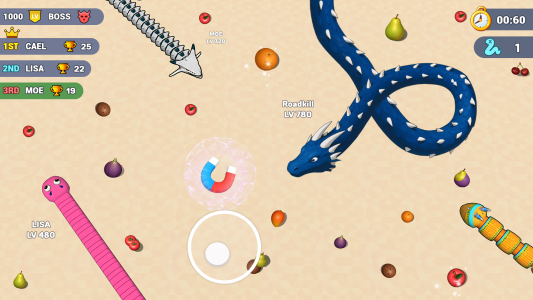 اسکرین شات 4 بازی Worms .io Hungry Game