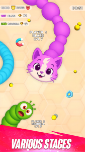 اسکرین شات 1 بازی Worms .io Hungry Game