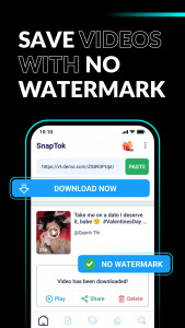 اسکرین شات برنامه SnapTok: TT Video Downloader 1
