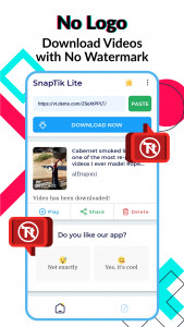 اسکرین شات برنامه SnapTik Lite - Download Video 1