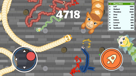 اسکرین شات 5 بازی Sneak Snake-Slither Worm Game