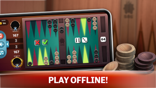اسکرین شات بازی Backgammon - Offline Free Board Games 1