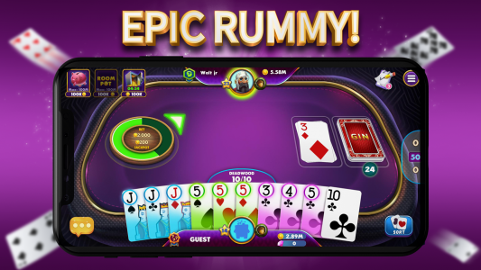 اسکرین شات بازی Gin Rummy Elite: Online Game 7