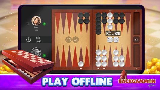 اسکرین شات بازی Backgammon Offline 5