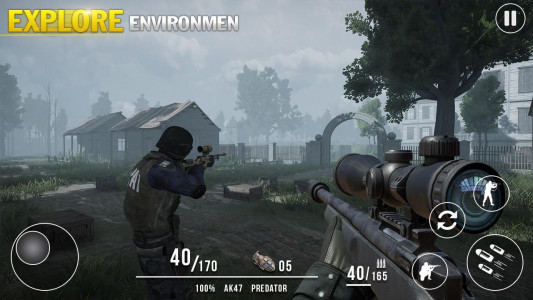 اسکرین شات بازی Fort Battle Night Sniper Mode 5