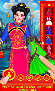 اسکرین شات بازی Chinese Doll - Fashion Salon Dress up & Makeover 7