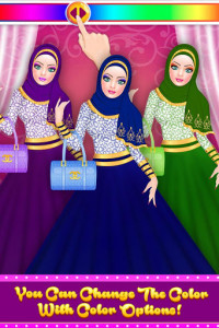 اسکرین شات بازی Hijab Doll Fashion Salon Dress Up Game 5