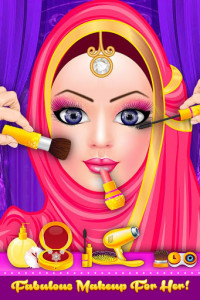 اسکرین شات بازی Hijab Doll Fashion Salon Dress Up Game 3
