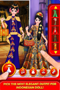 اسکرین شات بازی Indonesian Doll Fashion Salon Dress up & Makeover 3