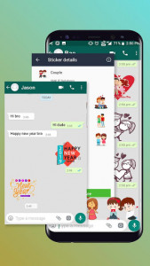 اسکرین شات برنامه Stickers for Whatsapp - Pack 1 8