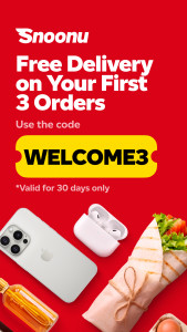 اسکرین شات 1 برنامه Snoonu Food & Grocery Delivery