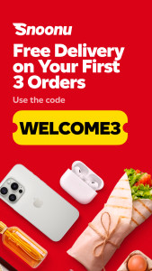 اسکرین شات 1 برنامه Snoonu Food & Grocery Delivery