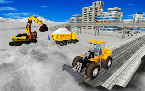 اسکرین شات برنامه Snow Excavator Crane Simulator 6