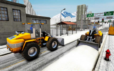 اسکرین شات برنامه Snow Excavator Crane Simulator 3