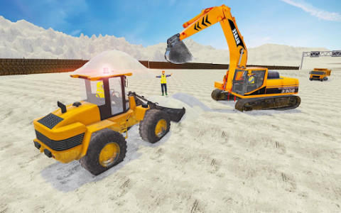 اسکرین شات برنامه Snow Excavator Crane Simulator 4