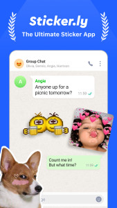 اسکرین شات 1 برنامه Sticker.ly - Sticker Maker