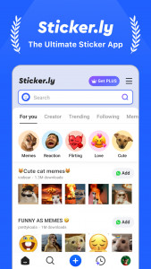 اسکرین شات 1 برنامه Sticker.ly - Sticker Maker