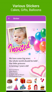 اسکرین شات 4 برنامه Birthday Greeting Cards Maker