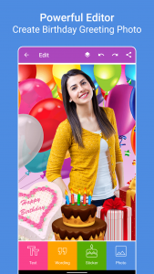 اسکرین شات برنامه Birthday Greeting Cards Maker 5