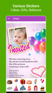 اسکرین شات برنامه Birthday Greeting Cards Maker 4