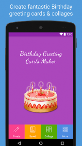 اسکرین شات برنامه Birthday Greeting Cards Maker 1