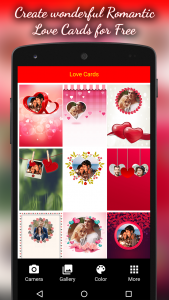 اسکرین شات برنامه Love Cards - Photo Frames 1