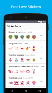 اسکرین شات 1 برنامه Love Stickers - WAStickerApps