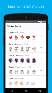 اسکرین شات 2 برنامه Love Stickers - WAStickerApps