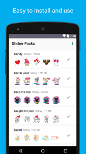 اسکرین شات برنامه Love Stickers - WAStickerApps 2