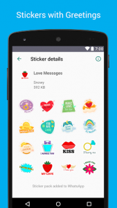 اسکرین شات برنامه Love Stickers - WAStickerApps 7