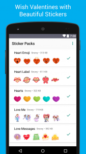 اسکرین شات برنامه Love Stickers - WAStickerApps 6