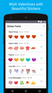 اسکرین شات 6 برنامه Love Stickers - WAStickerApps