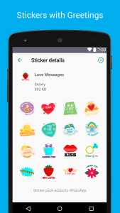 اسکرین شات 7 برنامه Love Stickers - WAStickerApps