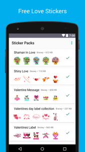 اسکرین شات برنامه Love Stickers - WAStickerApps 1