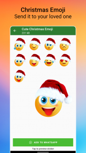 اسکرین شات 4 برنامه Christmas Stickers WASticker