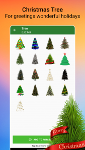 اسکرین شات 5 برنامه Christmas Stickers WASticker