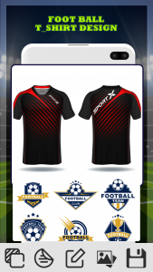 اسکرین شات برنامه Football Jersey Maker- T Shirt 5