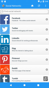 اسکرین شات برنامه تمام شبکه های اجتماعی 3