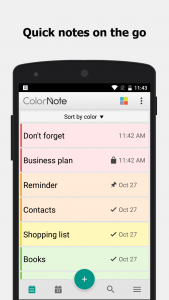 اسکرین شات برنامه ColorNote Notepad Notes 1