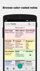اسکرین شات برنامه ColorNote Notepad Notes 7