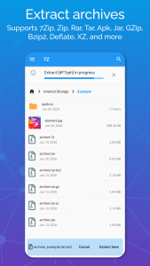 اسکرین شات برنامه 7Z: Zip 7Zip Rar File Manager 4