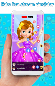 اسکرین شات برنامه fake call simulator from princess sofia : chat 2