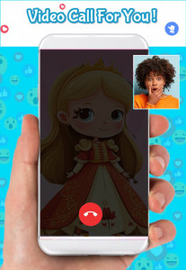 اسکرین شات برنامه fake video call with princess 6